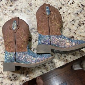 Cowboy Boot glitter toddler girls